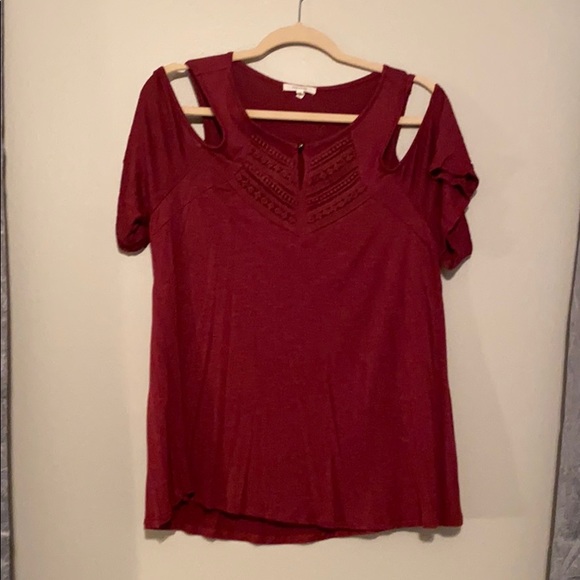 Maurices Tops - Short sleeve, cold shoulder top